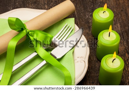Photo of dinner invitation with menu