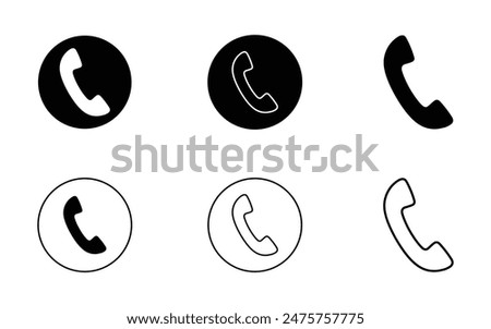 Telephone call Icon vector Illustration. Communication sign