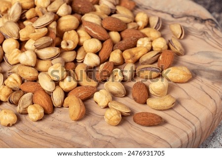 Similar – Image, Stock Photo Mix nuts close up almond