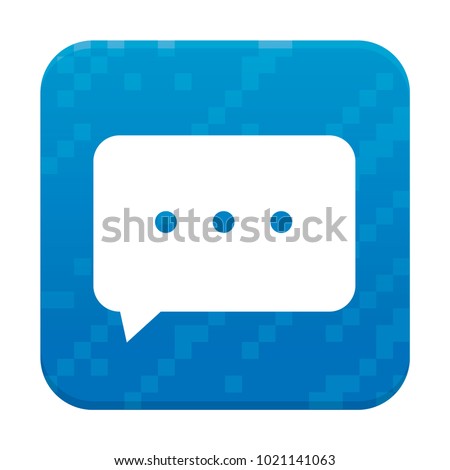 Modern icon for chat. Notification. Modern icon for your message client with unique background. Vector illustration - stock image 