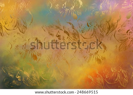 Colorful golden abstract   background , with   painted  grunge background texture for  design .