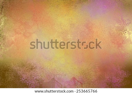 Colorful light golden abstract   background , with   painted  grunge background texture for  design .