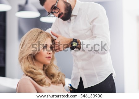 Image, Stock Photo Fancy man reflecting in mirror on ground