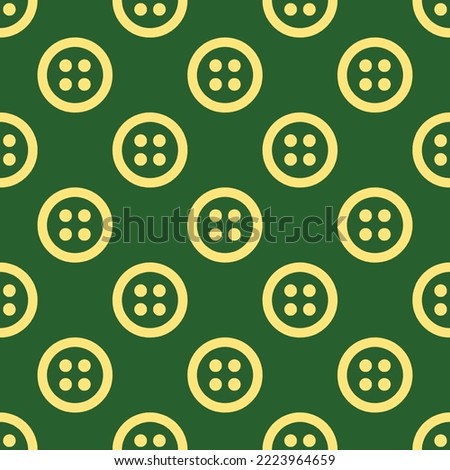 Seamless repeating twilio flat icon pattern, hunter green and mellow yellow color. Background for slogan.