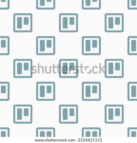Seamless repeating trello flat icon pattern, white smoke and cadet grey color. Design for birthday party banner.