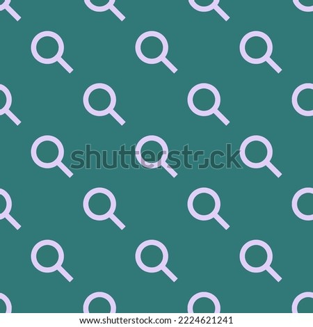 Seamless repeating search sharp flat icon pattern, celadon green and pale lavender color. Background for anniversary postcard.