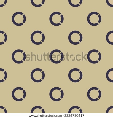 Seamless repeating open collective flat icon pattern, tan and onyx color. Design for name tag.