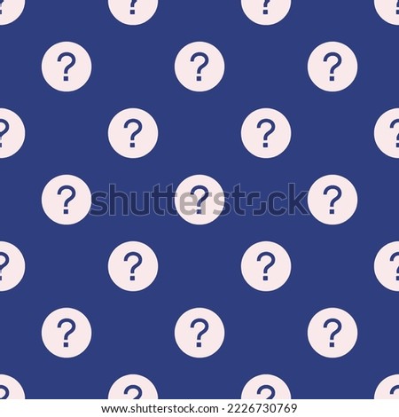 Seamless repeating help circle sharp flat icon pattern, st. patrick's blue and linen color. Background for flyer.