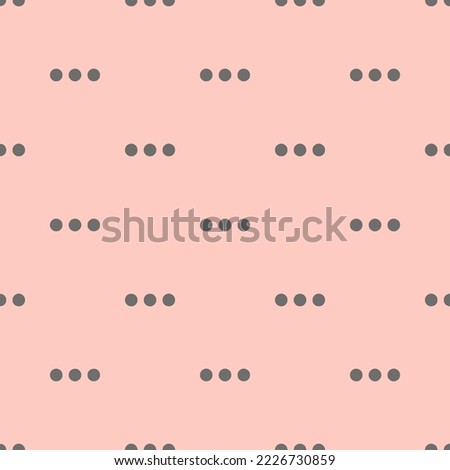 Seamless repeating more alt flat icon pattern, unbleached silk and dim gray color. Background for advertisment.