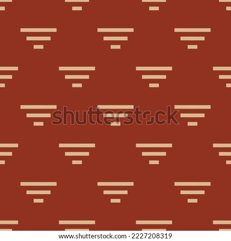 Seamless repeating filter sharp flat icon pattern, burnt umber and burlywood color. Design for wrapping paper or postcard.