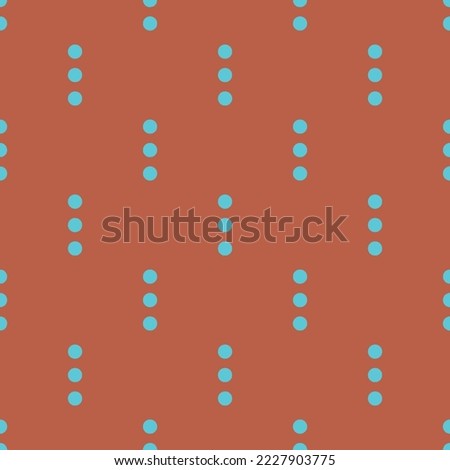 Seamless repeating ellipsis vertical sharp flat icon pattern, rose vale and medium turquoise color. Design for wrapping paper or postcard.