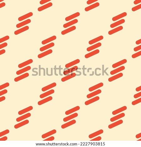 Seamless repeating ericsson flat icon pattern, moccasin and carmine pink color. Design for wrapping paper or postcard.