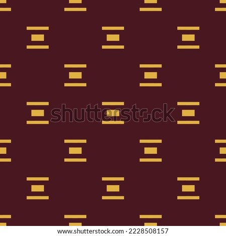 Seamless repeating distribute vertical flat icon pattern, dark sienna and meat brown color. Design for wrapping paper or postcard.