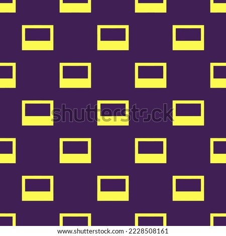 Seamless repeating dock bottom flat icon pattern, outer space and icterine color. Design for wrapping paper or postcard.
