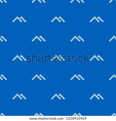 Seamless repeating code climate flat icon pattern, sapphire blue and pale cerulean color. Design for wrapping paper or postcard.