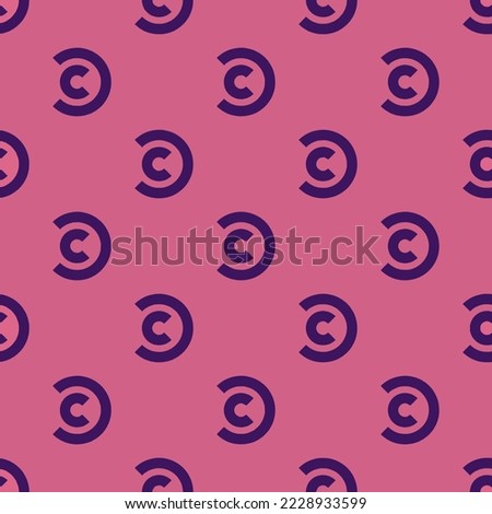 Seamless repeating comedy central flat icon pattern, pale violet-red and persian indigo color. Design for wrapping paper or postcard.