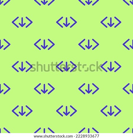 Seamless repeating code download outline flat icon pattern, medium spring bud and iris color. Design for wrapping paper or postcard.