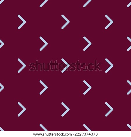 Seamless repeating chevron forward outline flat icon pattern, tyrian purple and pale aqua color. Design for wrapping paper or postcard.