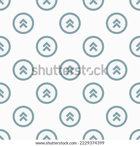 Seamless repeating chevron double up o flat icon pattern, white smoke and cadet grey color. Design for wrapping paper or postcard.
