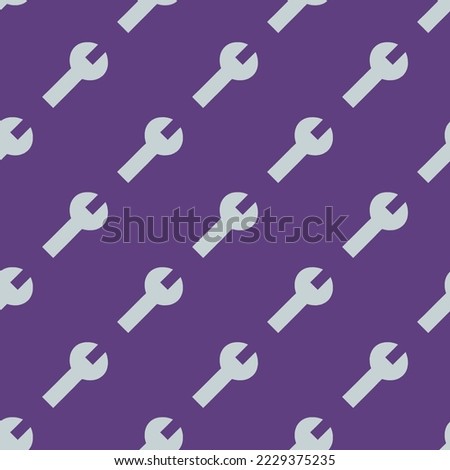Seamless repeating build sharp flat icon pattern, dark slate blue and light gray color. Design for wrapping paper or postcard.