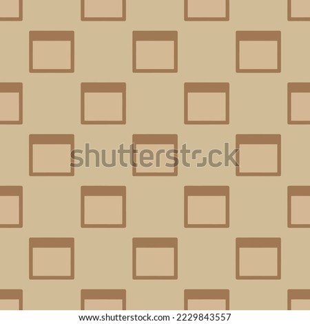 Seamless repeating browsers sharp flat icon pattern, tan and chamoisee color. Design for wrapping paper or postcard.