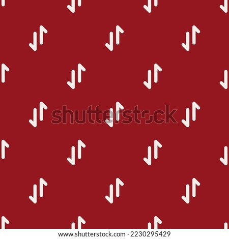 Seamless repeating arrows exchange alt v flat icon pattern, ruby red and isabelline color. Design for wrapping paper or postcard.