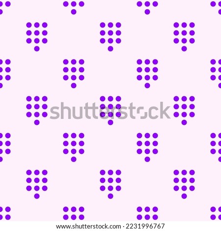 Seamless repeating dialpad flat icon pattern, lavender blush and violet color. Design for announcement.