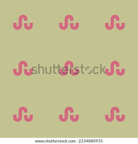 Seamless repeating tiling stumbleupon flat icon pattern of medium spring bud and blush color. Design for certificate.
