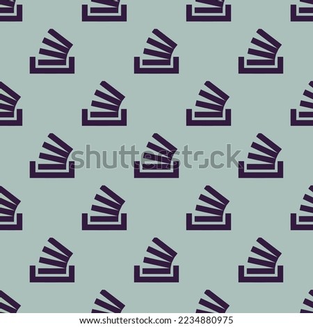 Seamless repeating tiling stackoverflow flat icon pattern of ash grey and onyx color. Background for letter.