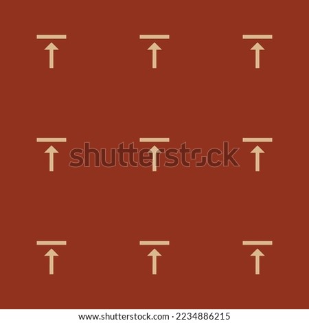 Seamless repeating tiling vertical align top flat icon pattern of burnt umber and burlywood color. Design for certificate.
