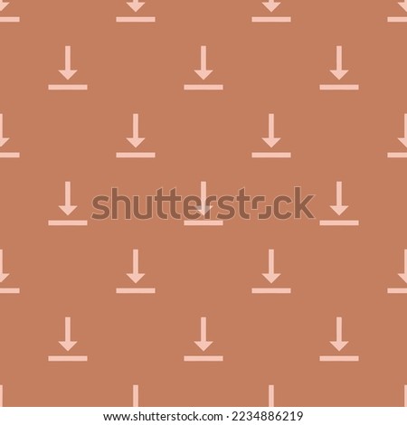 Seamless repeating tiling vertical align bottom flat icon pattern of pale copper and tea rose (rose) color. Design for brochure cover.