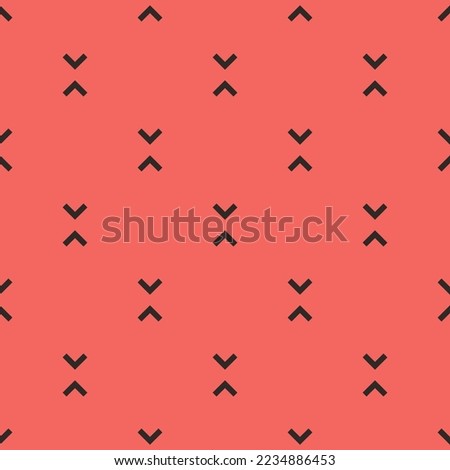 Seamless repeating tiling unfold less flat icon pattern of terra cotta and black leather jacket color. Design for wrapping paper.
