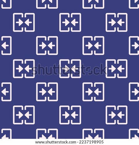 Seamless repeating tiling merge cell flat icon pattern of st. patrick's blue and linen color. Background for notebook.