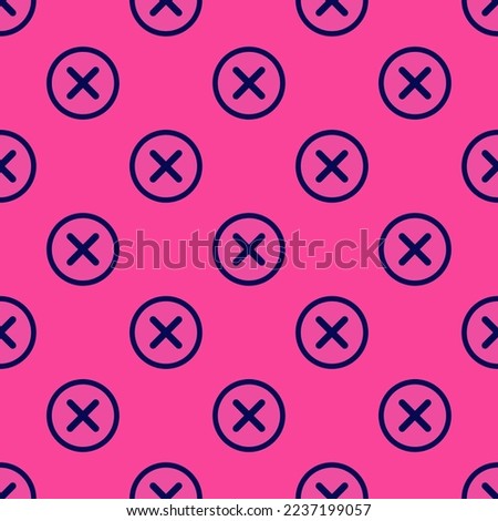 Seamless repeating tiling close o flat icon pattern of rose bonbon and oxford blue color. Background for anniversary postcard.