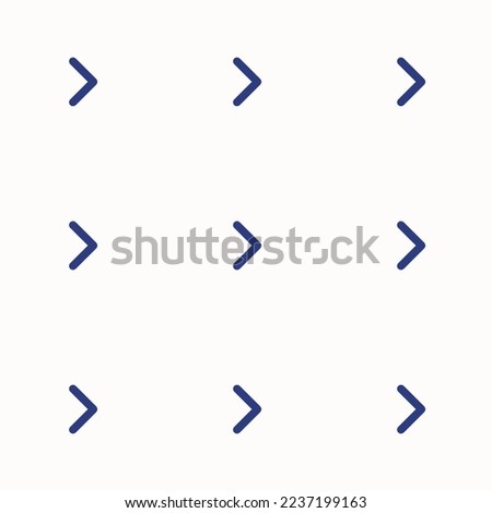 Seamless repeating tiling arrow right l flat icon pattern of linen and st. patrick's blue color. Background for website.