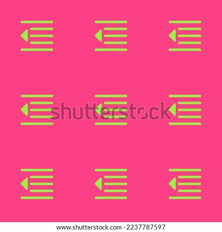 Seamless repeating tiling unindent flat icon pattern of rose bonbon and green-yellow color. Background for letter.