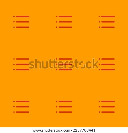 Seamless repeating tiling list alt flat icon pattern of chrome yellow and lust color. Background for slides.