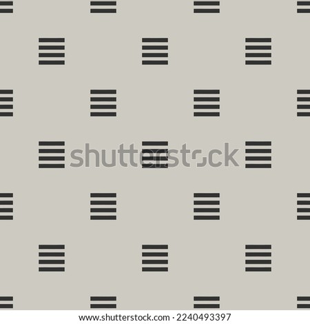 Seamless repeating tiling text align justify flat icon pattern of bone and jet color. Ornament for invitation card.