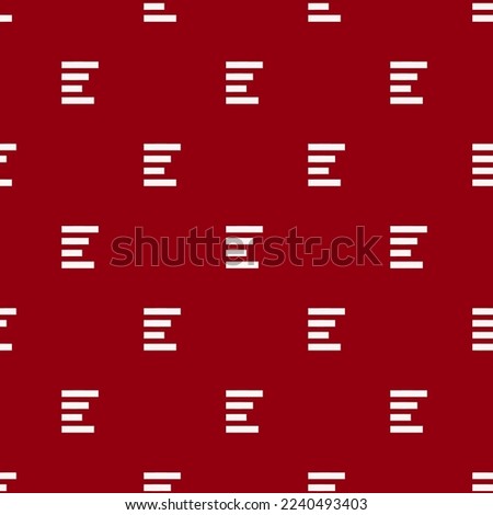 Seamless repeating tiling text align left flat icon pattern of carmine and white smoke color. Design for birthday party banner.