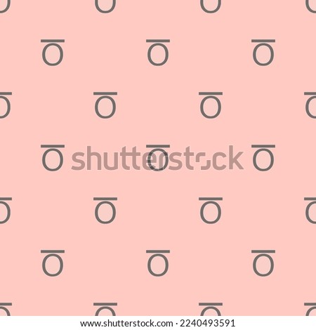 Seamless repeating tiling text overline flat icon pattern of unbleached silk and dim gray color. Backgorund for tablet.