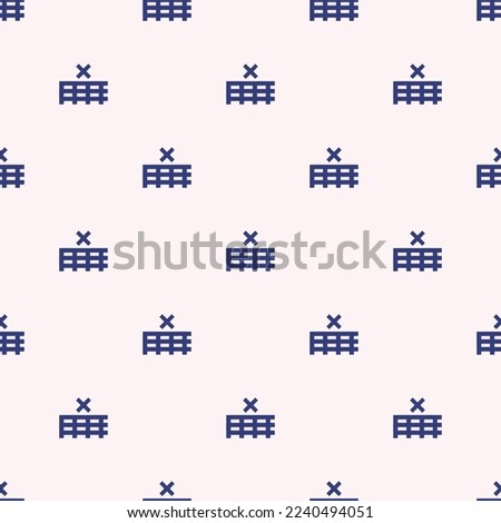 Seamless repeating tiling table delete flat icon pattern of linen and st. patrick's blue color. Background for website.