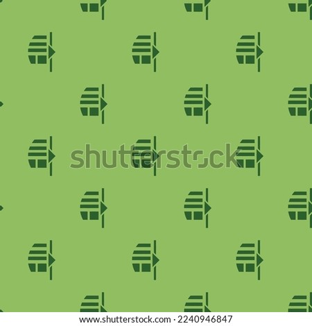 Seamless repeating tiling sidebar left expand flat icon pattern of dollar bill and hunter green color. Background for quotes.