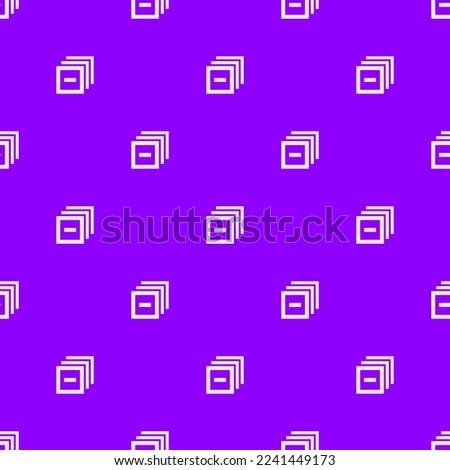 Seamless repeating tiling section collapse all flat icon pattern of violet and lavender blush color. Design for quiz.