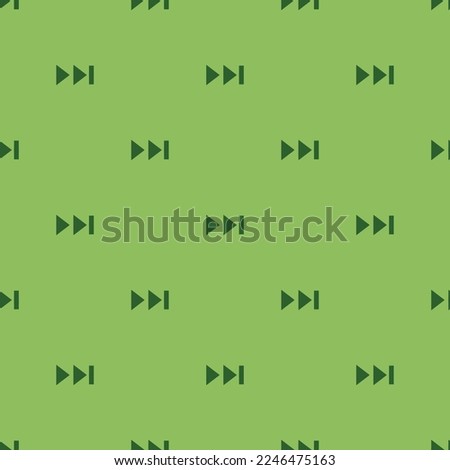 Seamless repeating tiling control fastforward flat icon pattern of dollar bill and hunter green color. Design for notes.