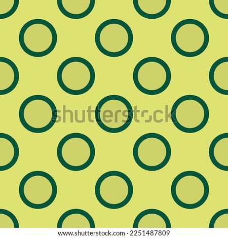 Seamless repeating tiling radio unchecked flat icon pattern of hansa yellow and sacramento state green color. Backround for motivational quites.