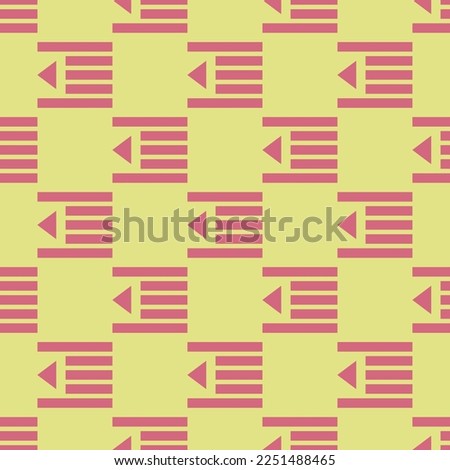 Seamless repeating tiling indent decrease flat icon pattern of medium spring bud and blush color. Background for banner.