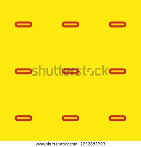 Seamless repeating tiling minus outline flat icon pattern of yellow (ncs) and dark pastel red color. Background for selfie.