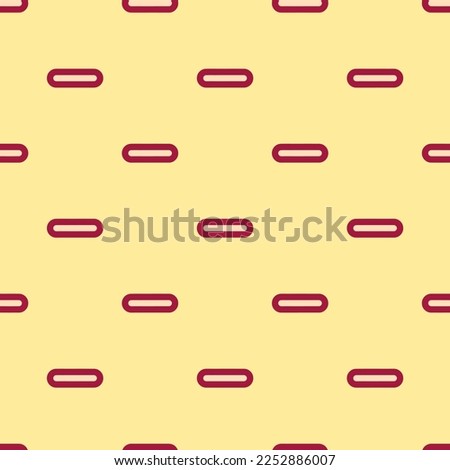 Seamless repeating tiling minus outline flat icon pattern of peach puff and deep carmine color. Background for presentation.