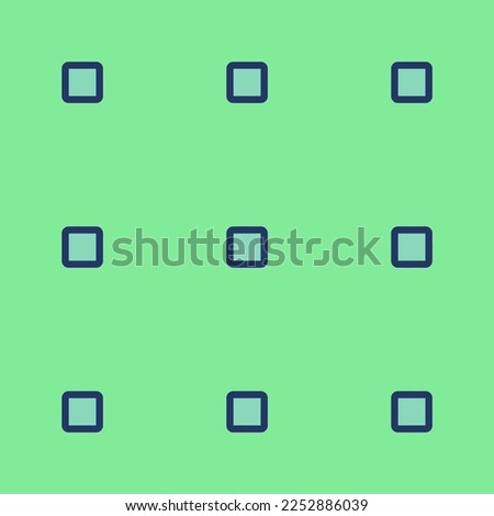Seamless repeating tiling media stop outline flat icon pattern of pearl aqua and st. patrick's blue color. Background for menu.