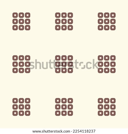 Seamless repeating tiling th small outline flat icon pattern of moccasin and pastel brown color. Background for website.